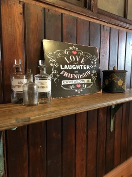 a Vintage Apothecary Shelf Display